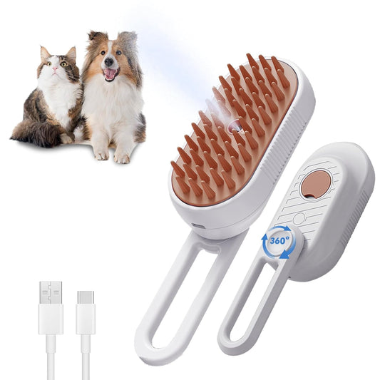 Brosse à Vapeur pour Chats & Chiens – Toilettage, Massage & Anti-Poils