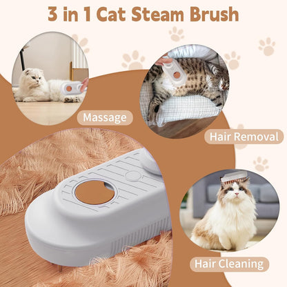 Brosse à Vapeur pour Chats & Chiens – Toilettage, Massage & Anti-Poils