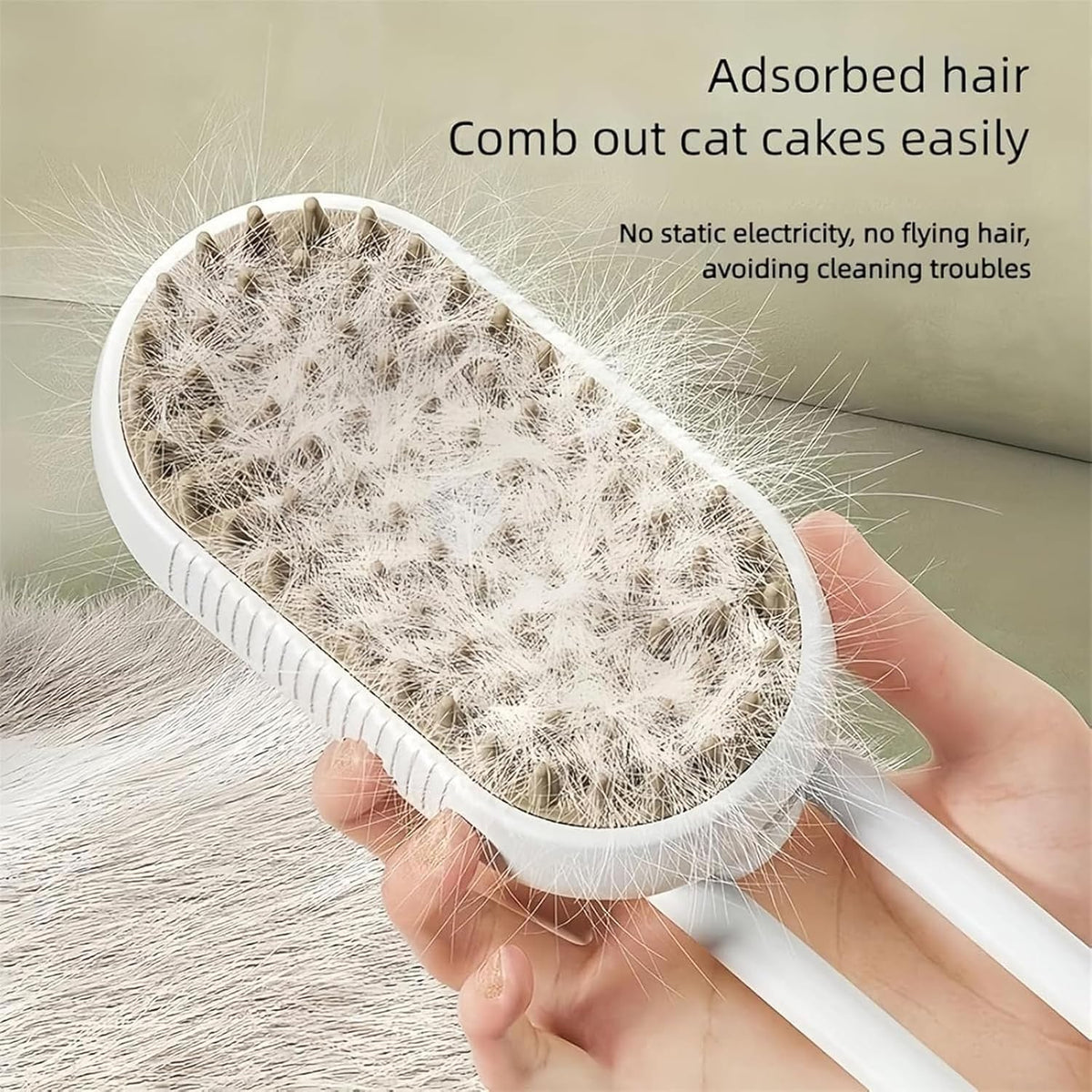 Brosse à Vapeur pour Chats & Chiens – Toilettage, Massage & Anti-Poils
