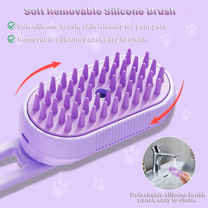 Brosse à Vapeur pour Chats & Chiens – Toilettage, Massage & Anti-Poils
