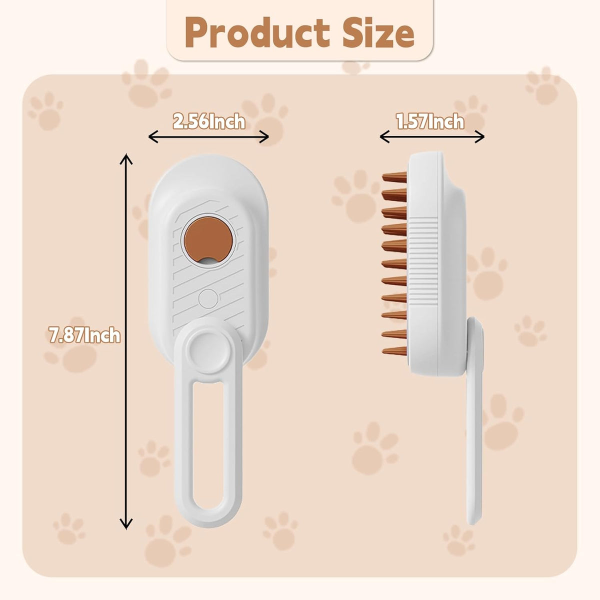 Brosse à Vapeur pour Chats & Chiens – Toilettage, Massage & Anti-Poils