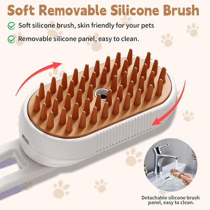 Brosse à Vapeur pour Chats & Chiens – Toilettage, Massage & Anti-Poils